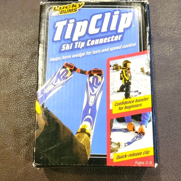 Tip Clip Kids Ski Clips for Downhill Skis - Picture 1 of 9